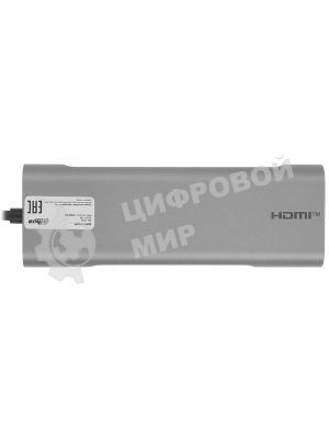 USB-концентратор Dahua TC38, USB Type-C, USB 3.0 + HDMI + RJ45 + SD/TF + PD Docking Station, USB