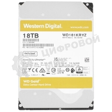 Жесткий диск HDD WD Gold 18Tb 7200rpm SATA 512Mb 3.5
