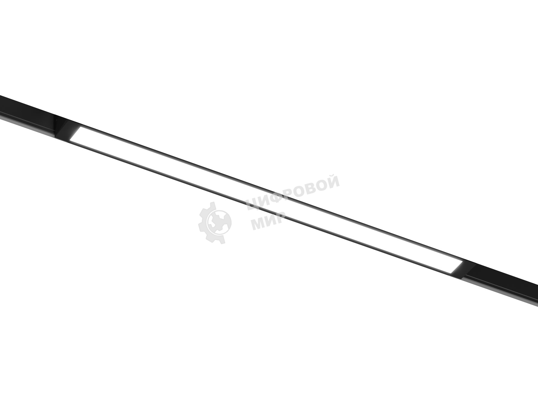 Трековый линейный светильник Ambrella light GL8045 BK черный IP20 18W 3000-6000K 220V 120° 410*25*41