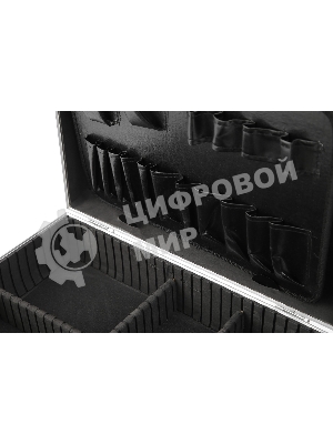 Ящик для инструмента FIT 65630алюминиевый (43 x 31 x 13 см) (черный)
