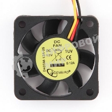 Вентилятор для корпуса Gembird черный, 40 мм, 5000 об/мин, 27 дБ, 3 pin