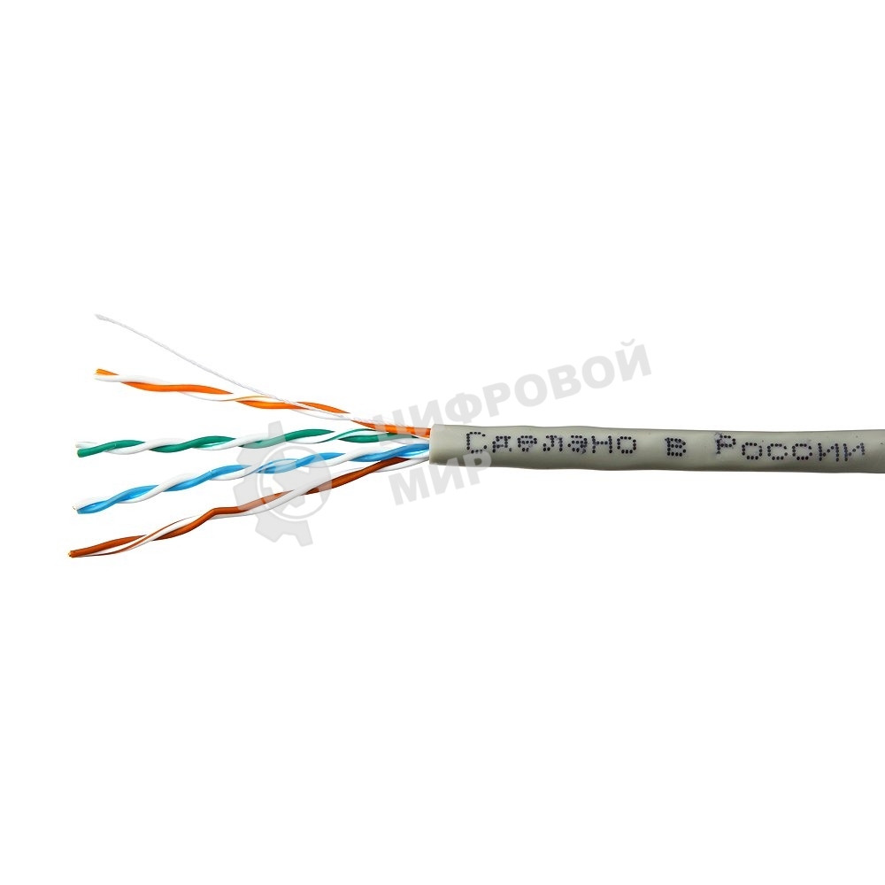 Кабель SkyNet Premium UTP indoor 4x2x0,51, медный, FLUKE TEST, кат.5e, однож., 305 м, box, серый (1693209)