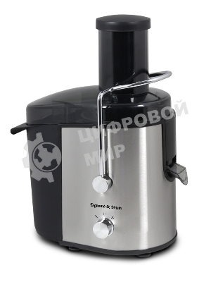 Соковыжималка Zigmund & Shtain EJ-751 стальной/чёрный, центробежная, 1000 Вт, 900 мл, механическое