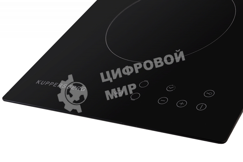 Электрическая варочная панель Kuppersberg ECO 301/ширина 30 см, 2 зоны ускоренного нагрева HI-Light, сенсорное управление, 3 цифровых дисплея, 9 уровней мощности, таймер, автоматика закипания, автоотключение, защита от детей, индикаторы остаточного тепла,
