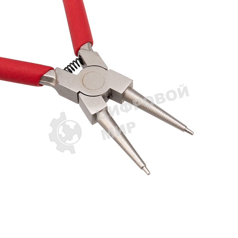 Щипцы для стопорных колец Rexant загнутый сжим 160 мм, обливные рукоятки