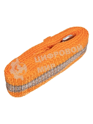 Трос буксировочный Stels 54383 10 тонн, 2 крюка, сумка на молнии, россия