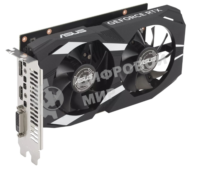 Видеокарта Asus DUAL-RTX 3050-O6G NVIDIA GeForce RTX 3050 6Gb 96bit GDDR6 PCI-E 4.0 1507/14000 DVIx1 HDMIx1 DPx1 HDCP Ret