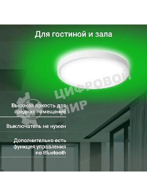 Умный светильник Digma TopLight TL40 потолоч. белый (TL40)