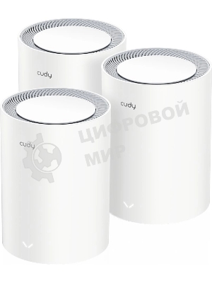 Бесшовный Mesh роутер Cudy M1800(3-Pack) AX1800 10/100/1000BASE-TX белый (упак.:3шт)