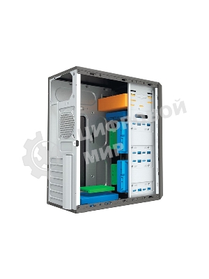 Компьютерный корпус без блока питания Foxline FL-302, ATX, 2x5.25EXT, 1x3.5EXT, 4x3.5INT, 2xUSB 2.0, HDA, w/o FAN, w/o PSU, NO pwr cord