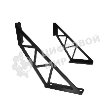 Кронштейн Rexant в стиле лофт для крепления полок, настенный, черный