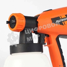 Краскопульт электрический PATRIOT SG500 HVLP 500 Вт., 100 DIN/сек, Расход 900 мл/мин., Резервуар: 1300 мл