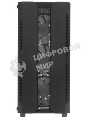 Компьютерный корпус CHIEFTEC HUNTER GS-01B-OP без БП, боковая панель из закаленного стекла, 3xARGB LED 120мм вентилятора спереди, 1xARGB LED 120мм вентилятор сзади, черный, ATX