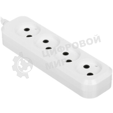 Сетевой удлинитель Buro BU-PTE4.1UC-B 1.5 м (4 розетки) черный (пакет ПЭ)