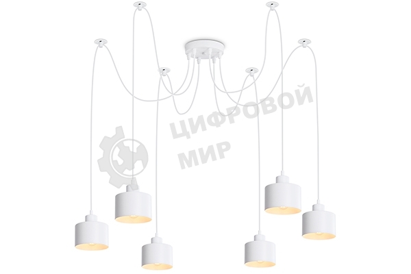 Светильник Ambrella light TR8131/6 WH белый E27*6 max 40W D700*800