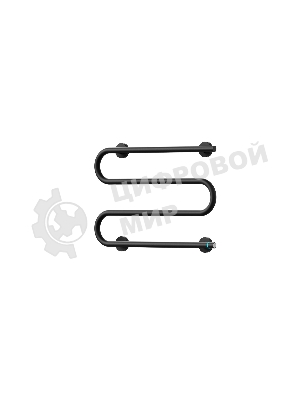 Полотенцесушитель электрический BAU M Black 41,5х61,5, черный матовый