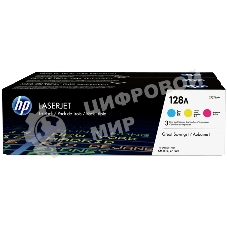 Картридж лазерный комплект HP CF371AM голубой/пурпурный/желтый для LaserJet PRO CP1525N/CP1525NW (3 х 1300)
