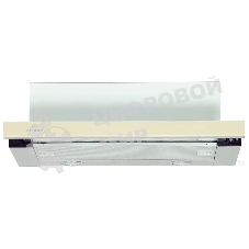 Вытяжка встраиваемая Elikor Интегра GLASS 60Н-400-В2Д нержавеющая сталь/стекло бежевое, 60 см, 400 куб. м/ч, 55 дБ