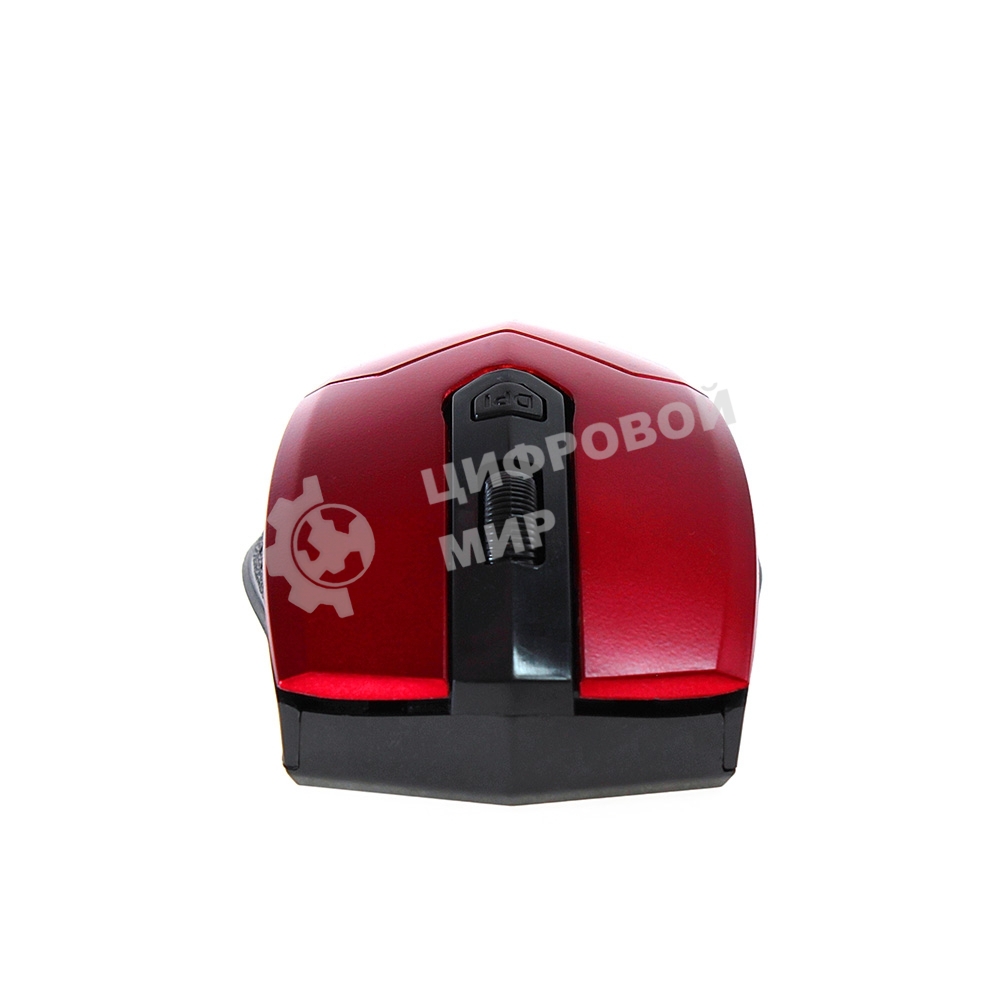 Мышь беспроводная Crown CMM-934W красный/черный, 1200 dpi, радиоканал, USB, кнопки - 4