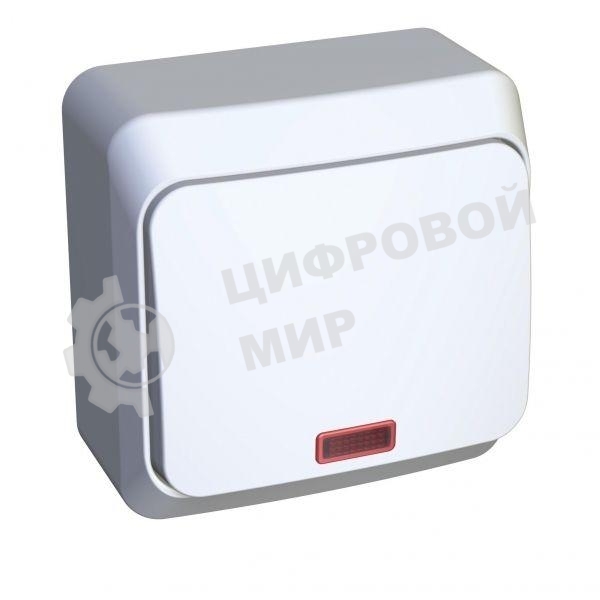 Переключатель 1-кл. ОП Этюд 10А с инд. бел. SchE BA10-007B