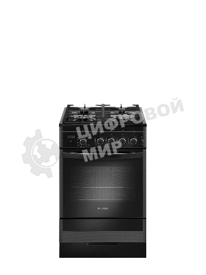Плита газовая Gefest ПГ 5500-03 0044 черный, конфорок 4 шт, духовка 52 л, 50 см x 85 см x 58.5 см