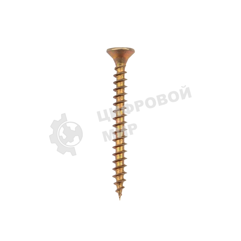 Саморез универсальный Kranz 3.5х35, желтый цинк, короб (200 шт./уп.)