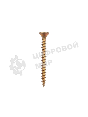 Саморез универсальный Kranz 3.5х35, желтый цинк, короб (200 шт./уп.)