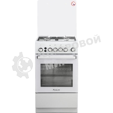 Плита Газовая De Luxe 5040.40г (кр) ЧР-012 серый (стеклянная крышка) реш.чугун