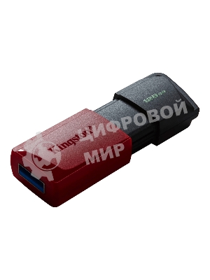 Флешка USB Kingston DataTraveler Exodia M (DTXM/128Gb), 128Gb, USB 3.2 Gen 1, R/W 150/60, черный/красный