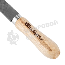 Напильник Сибртех, 200 мм, плоский, деревянная ручка