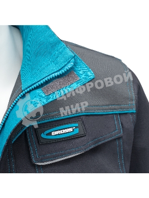 Куртка профессиональная рабочая, 97% хлопок 3% спандекс, XXL Gross