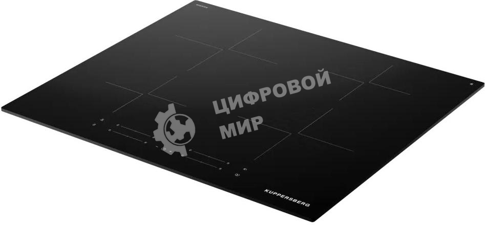 Индукционная варочная панель Kuppersberg ICI 606, 60 см, индукция, High-Tech, inverter, прямой край, 9 уровней мощности, бустер, Stop and Go, автоматическое отключение, таймер, индикатор остаточного тепла, сенсорное управление, черный