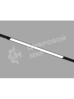 Трековый линейный светильник Ambrella light GL8045 BK черный IP20 18W 3000-6000K 220V 120° 410*25*41