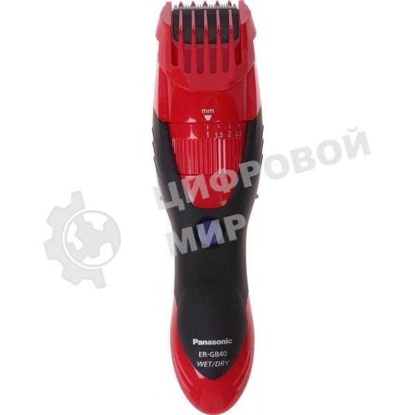 Машинка для стрижки Panasonic ER-GB40 красный (насадок в компл:1шт)