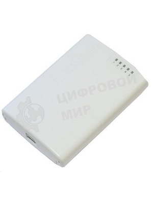 Маршрутизатор MikroTik RB750P-PBr2 PowerBox with 650MHz CPU, 64MB RAM, 5xLAN (four with PoE out), RouterOS L4, outdoor case, PSU, PoE, mounting set