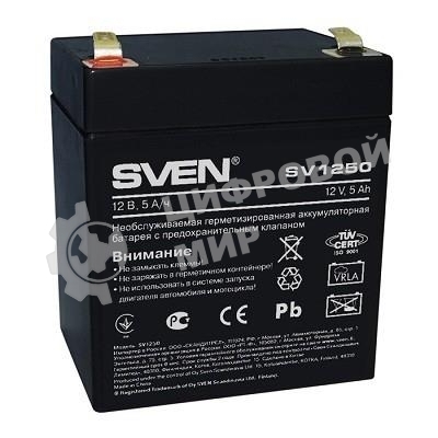 Батарея для ИБП Sven SV1250 (12V 5Ah)