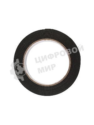 Двухсторонний скотч Rexant, черная, вспененная ЭВА основа, 40 мм, ролик 5 м