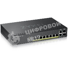 Коммутатор Zyxel NebulaFlex Pro GS2220-10HP-EU0101F 10G 8PoE+ 180W управляемый