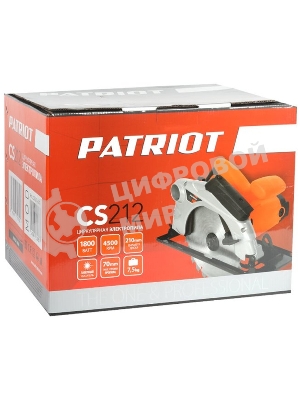 Циркулярная пила (дисковая) Patriot CS 212 1800Вт (ручная)