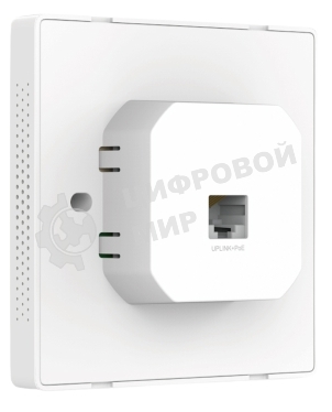 Точка доступа TP-Link Omada AC1200 wireless MU-MIMO Gigabit wall-plate Access Point, 1 Gigabit downlink port, 1 gigabit uplink port, 802.3af/at PoE in, wall plate mounting, support standalone mode and controlled by Omada SDN controller (Software/hardware/