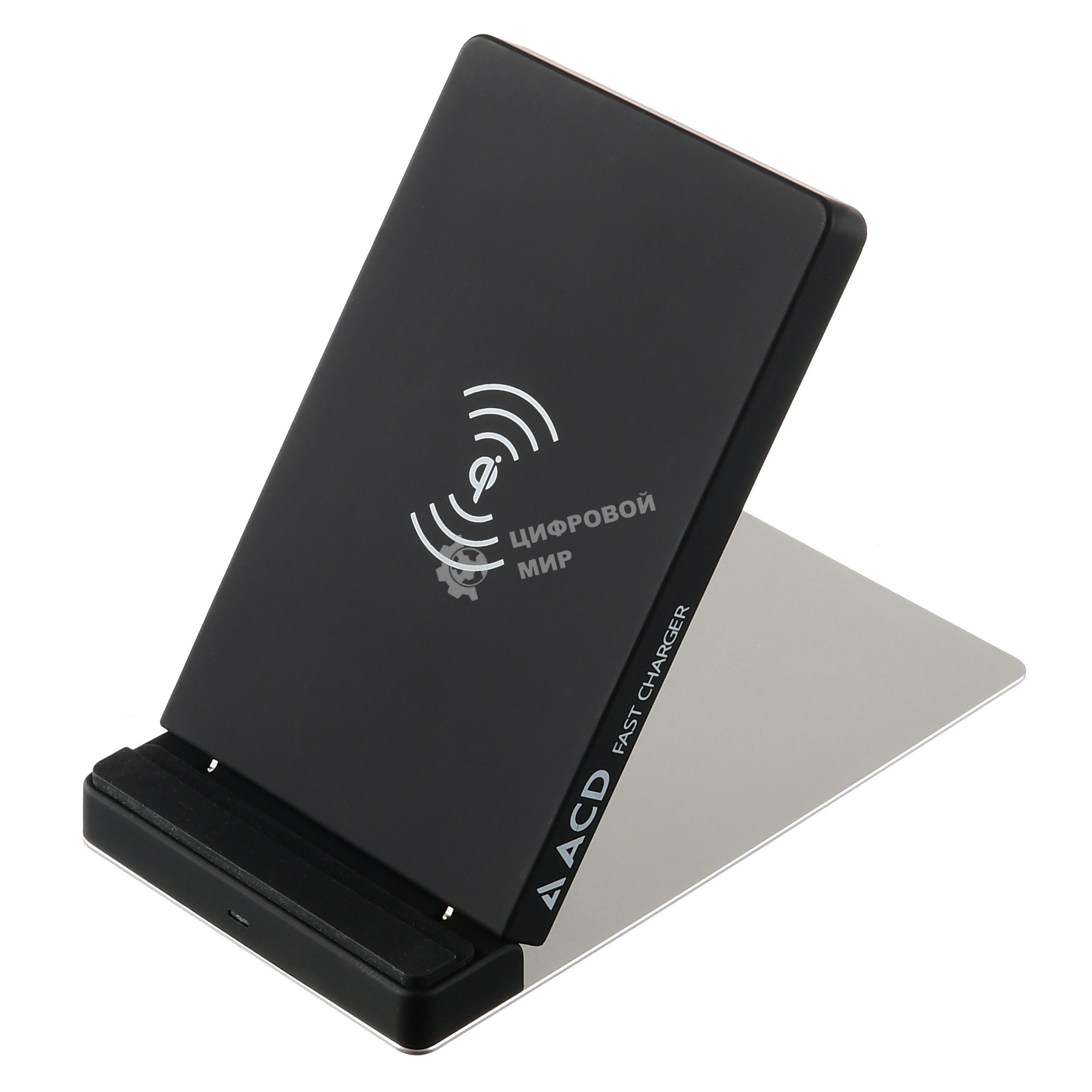 Беспроводное зарядное устройство ACD-W102Q-F1B 10Вт, беспроводная Qi, 2-катушки с QC, 5В/2А ~ 9В/1,8А RTL
