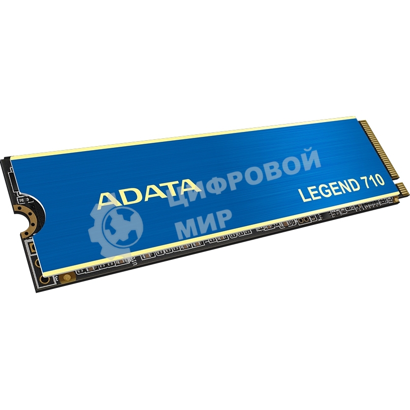 Накопитель SSD ADATA LEGEND 710, 512Gb, PCIe 3.0 x4, M.2 2280, NVMe, R/W 2400/1600, с радиатором