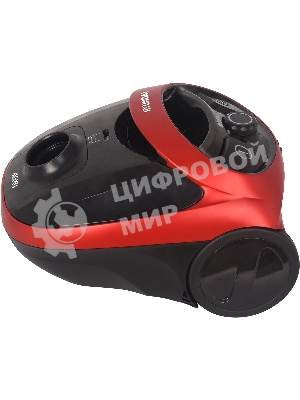 Пылесос Hyundai HYV-B1570 красный/черный, 250/1800 Вт, уборка сухая, пылесборник мешок, 1.5 л (в компл.:1мешок)