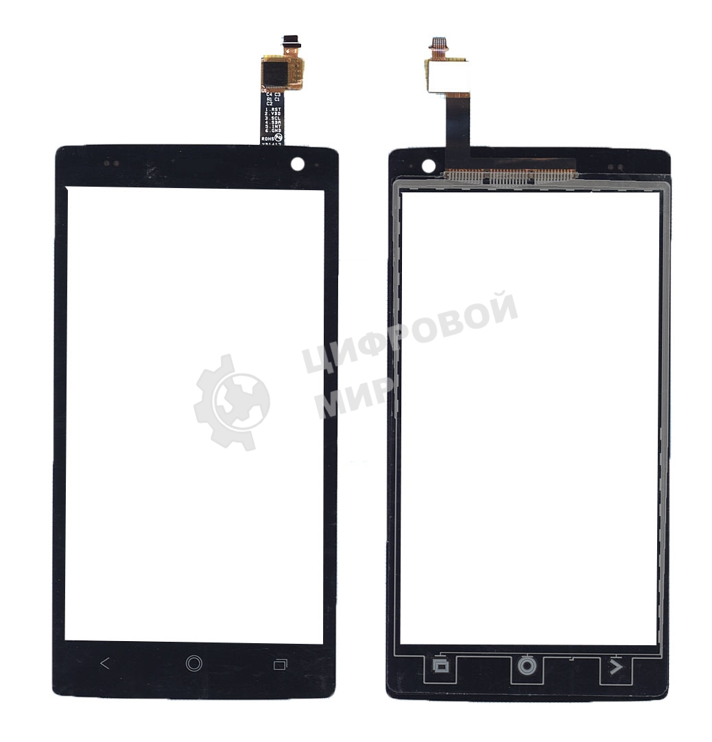 Сенсорное стекло (тачскрин) для Acer Liquid Z5 Z150, черное