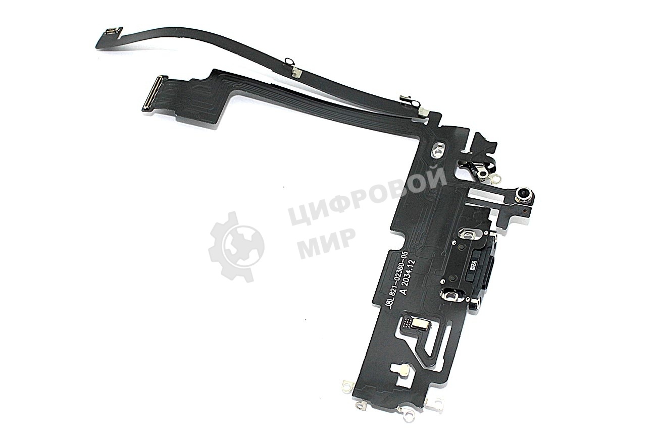 Шлейф с разъемом зарядки и микрофоном для Apple iPhone 12 Pro Max, синий