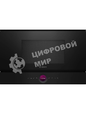 Встраиваемая микроволновая печь Bosch BEL7321B1 900Вт, 5 режимов, кварцевый гриль,инвертер, 21 л, черный, петли слева