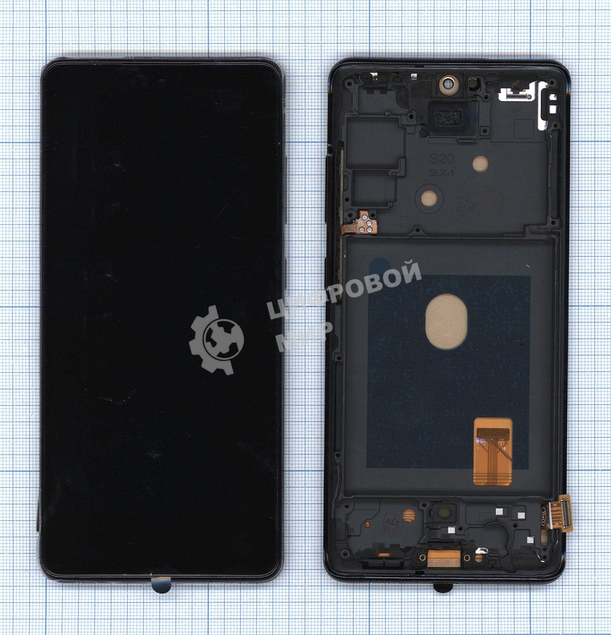 Дисплей для Samsung Galaxy S20 FE SM-G780F в сборе с тачскрином OLED черный