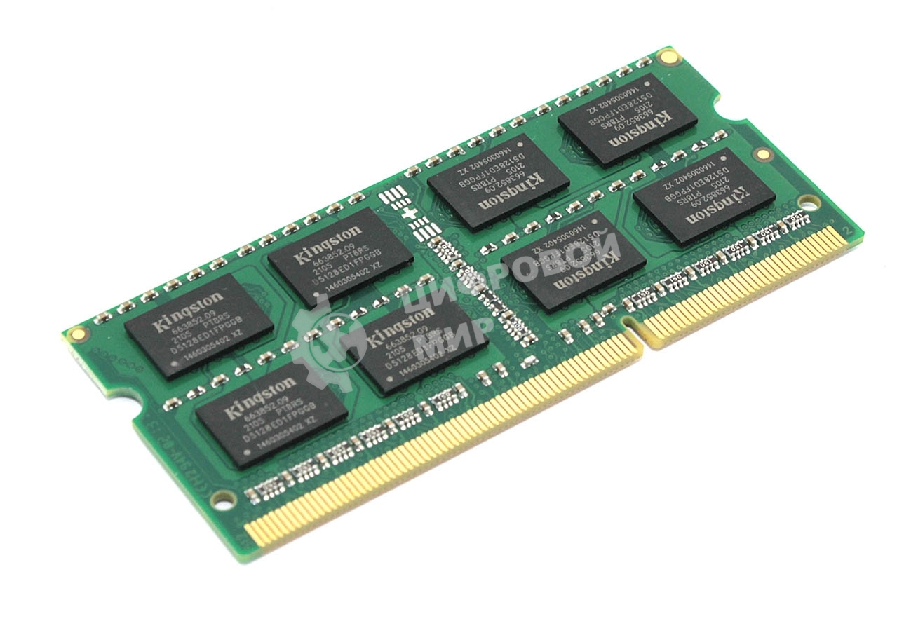 Оперативная память Kingston ValueRAM, DDR3L, 8Gb (1x8 Gb), 1333 MHz, CL7, SO-DIMM