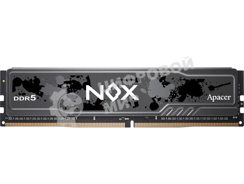 Оперативная память Apacer Nox, DDR5, 16GB (1x16 GB), 5200 MHz, CL40, DIMM, радиатор, черный