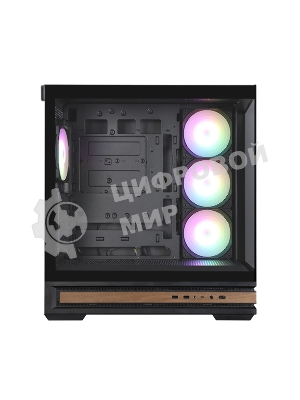 Компьютерный корпус ZALMAN P40 NAMU, ATX, черный, WINDOW, WOODEN ELEMENTS, 2xCombo(2.5” or 3.5”), 1xUSB TYPE-C, 2xUSB 3.0, SIDE 3x120мм ARGb, REAR 1x120мм ARGb